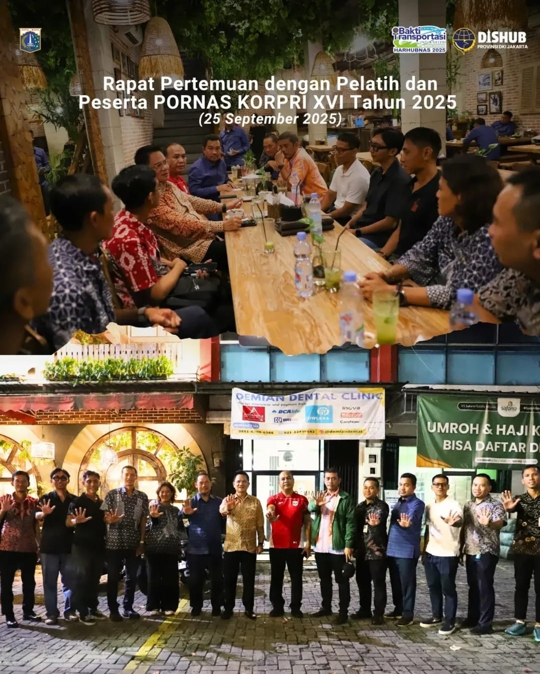 Rapat Pertemuan dengan Pelatih dan Peserta PORNAS KORPRI XVI Tahun 2025